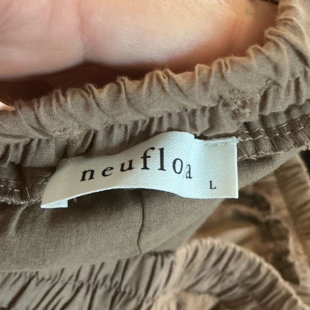 Neuflora Santa Monica Eyelet Tiered Midi Skirt Boho Prairie Cottagecore Size L - Picture 6 of 13